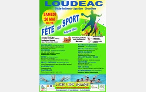 Fête du sport le  samedi 28 mai à Loudéac