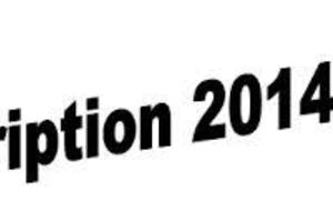 Inscriptions 2014-2015