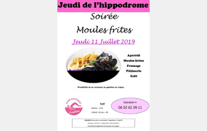 Jeudi de l'hippodrome : moules frites