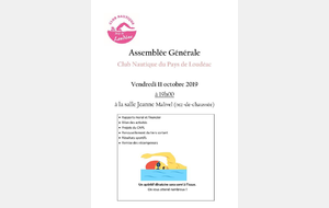 Assemblée générale du 11 octobre 2019