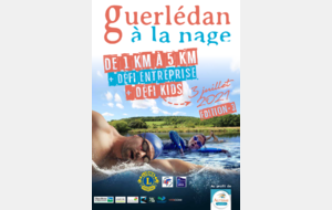 Guerlédan à la nage