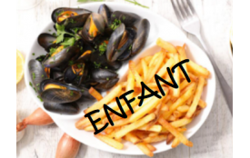REPAS ENFANT MOULES FRITES