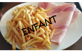 REPAS ENFANT JAMBON FRITES