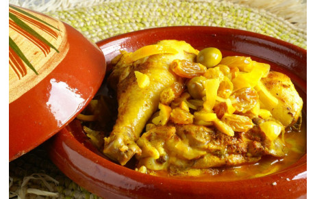 Repas à emporter 07 et 08 avril : tajine de poulet