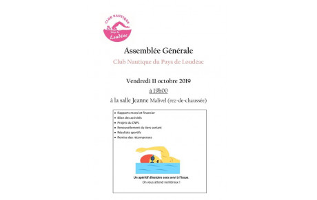 Assemblée générale du 11 octobre 2019