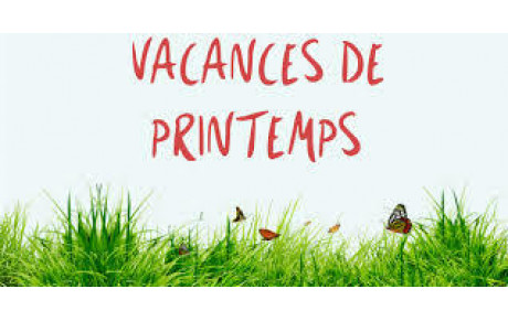 Horaires entraînements vacances printemps