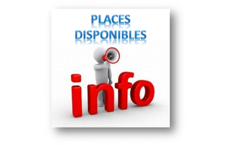 Il reste des places disponibles !!!