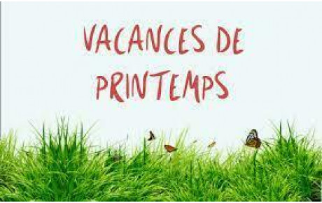 Horaires entrainements vacances printemps 2023